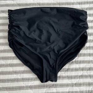 Like New Albion Ruched High Waisted Swim Bottoms Large